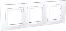 Рамка горизонтальная Schneider Electric Unica 3-м. белый картинка
